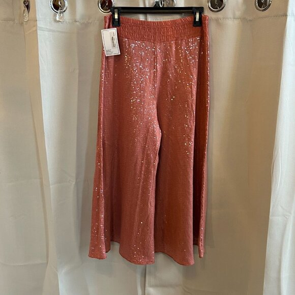 SIRoco Mojacar Womens Culotte Pants Small 26 Sequins Festival Y2K Wide Leg 17563 - Picture 2 of 13